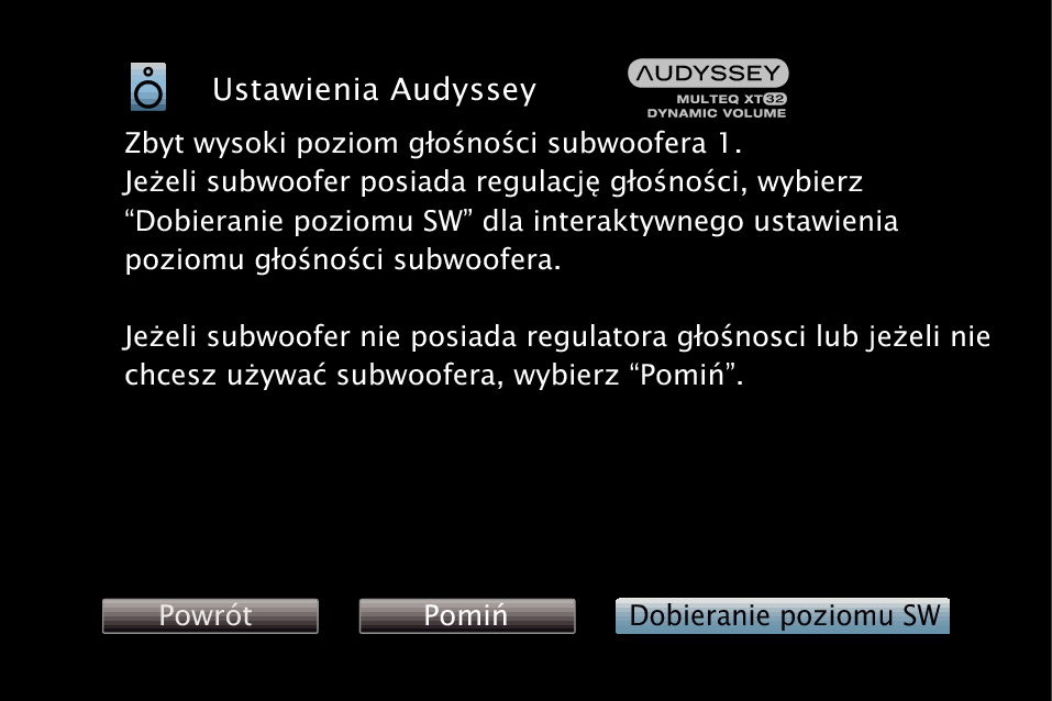 GUI AudysseySetup SW X3500